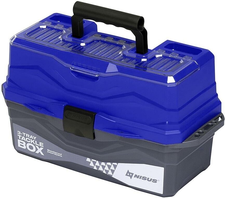 Ящик для снастей Tackle Box трехполочный синий N-TB-3-B NISUS