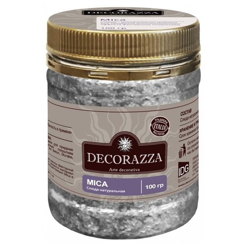 Декоративное покрытие Decorazza Mica прозрачный 0.1 кг