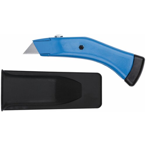 нож дельфин для линолеума нож для резки напольных покрытий Нож для напольных покрытий усиленный Дельфин Профи, серый (в чехле) FIT 10360