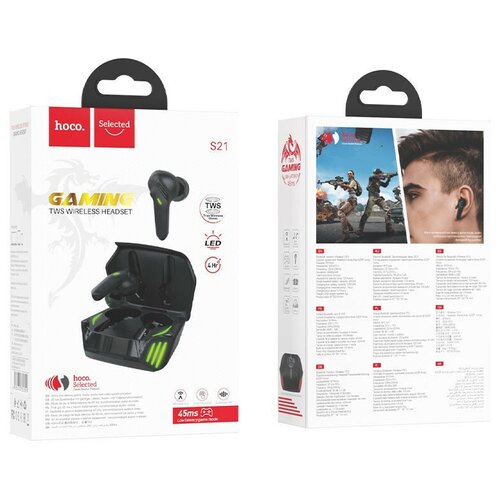 Наушники Bluetooth S21 Gaming TWS Wireless Headset HOCO черные 195800₽