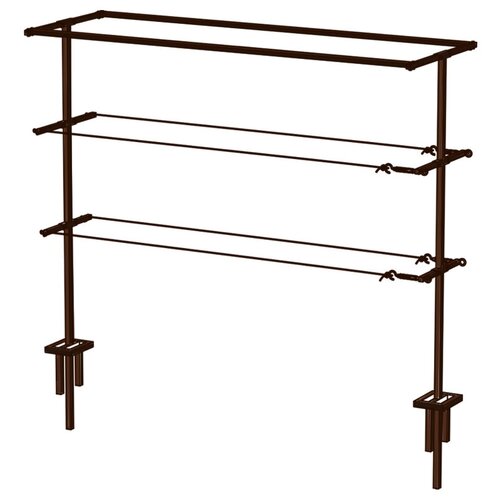 Шпалера металлическая для кустарников зеленая 2х2 м.