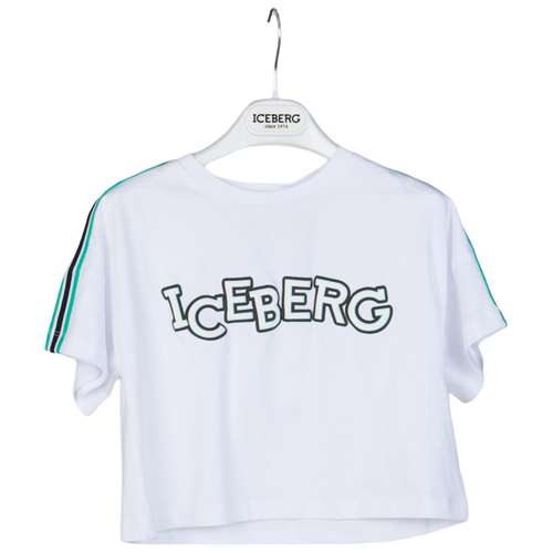 TSICE0153J, футболка, ICEBERG, Bianco, трикотаж, девочки, размер XL