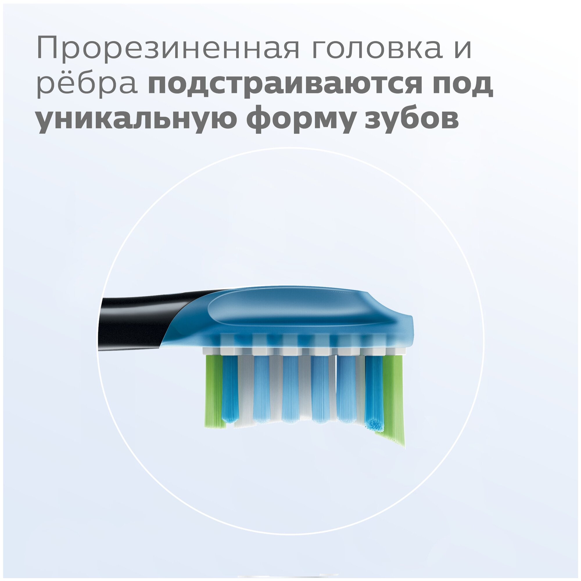 Сменные насадки для зубных щеток Philips Sonicare C3 Premium Plaque Defence, 2 шт. (HX9042/33) - фото №3