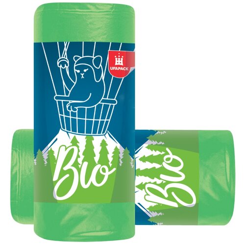 Мешки для мусора биоразлагаемые 120 литров, 20 штук. Набор (2 упаковки по 10 штук)