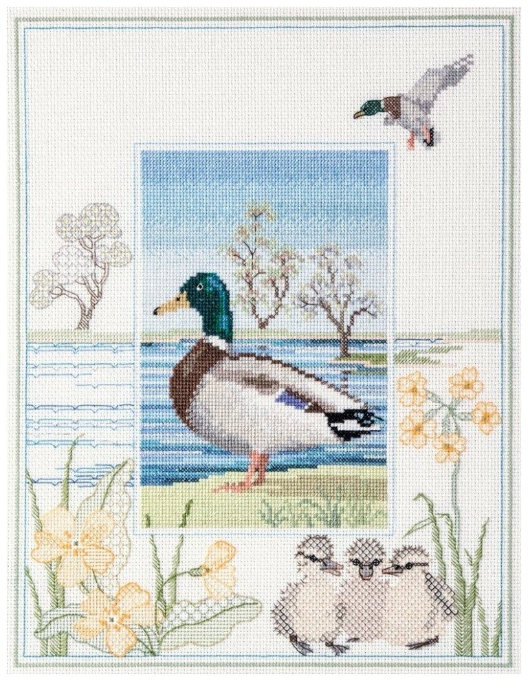 Mallard #WIL8 Derwentwater Designs Набор для вышивания 26.9 x 34.2 см Счетный крест