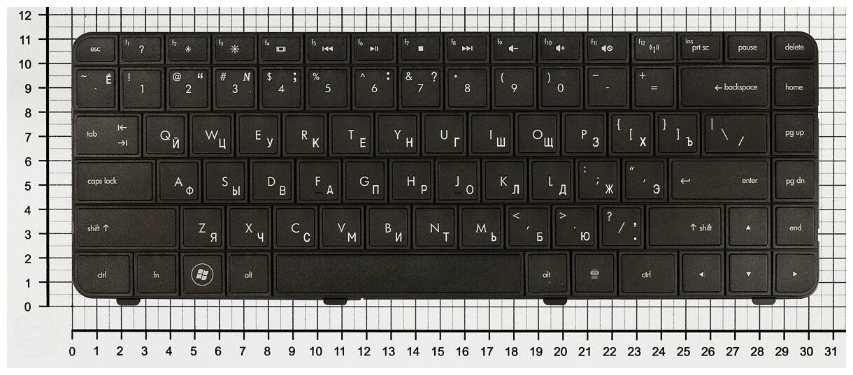Клавиатура для ноутбука HP Compaq 590121-251 русская черная