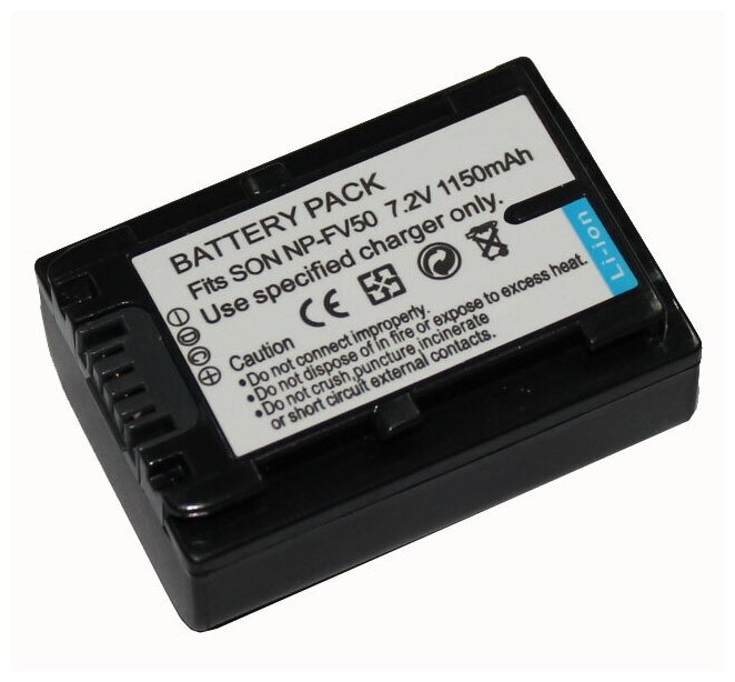 Аккумулятор для видеокамеры Sony NP-FV50, NP-FV70 7.4V 1150mAh код mb077179