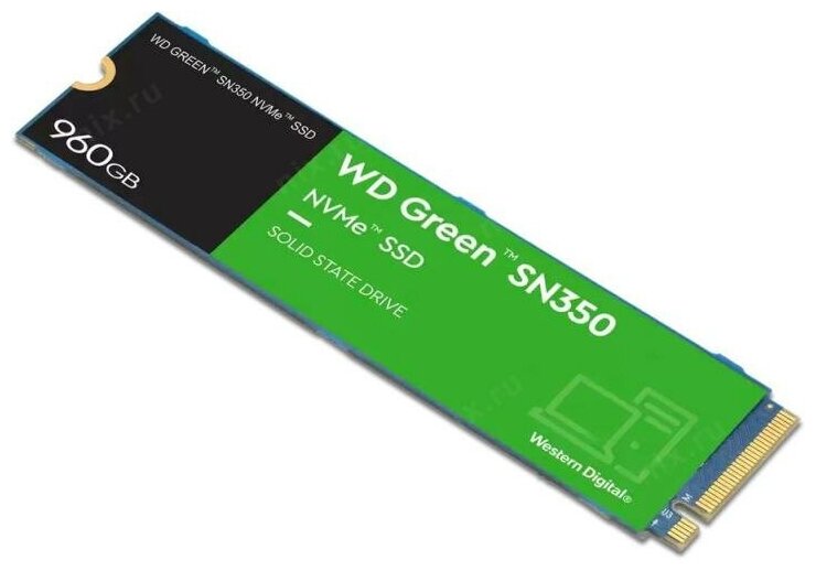SSD-накопитель WD Green SN350 960ГБ WDS960G2G0C