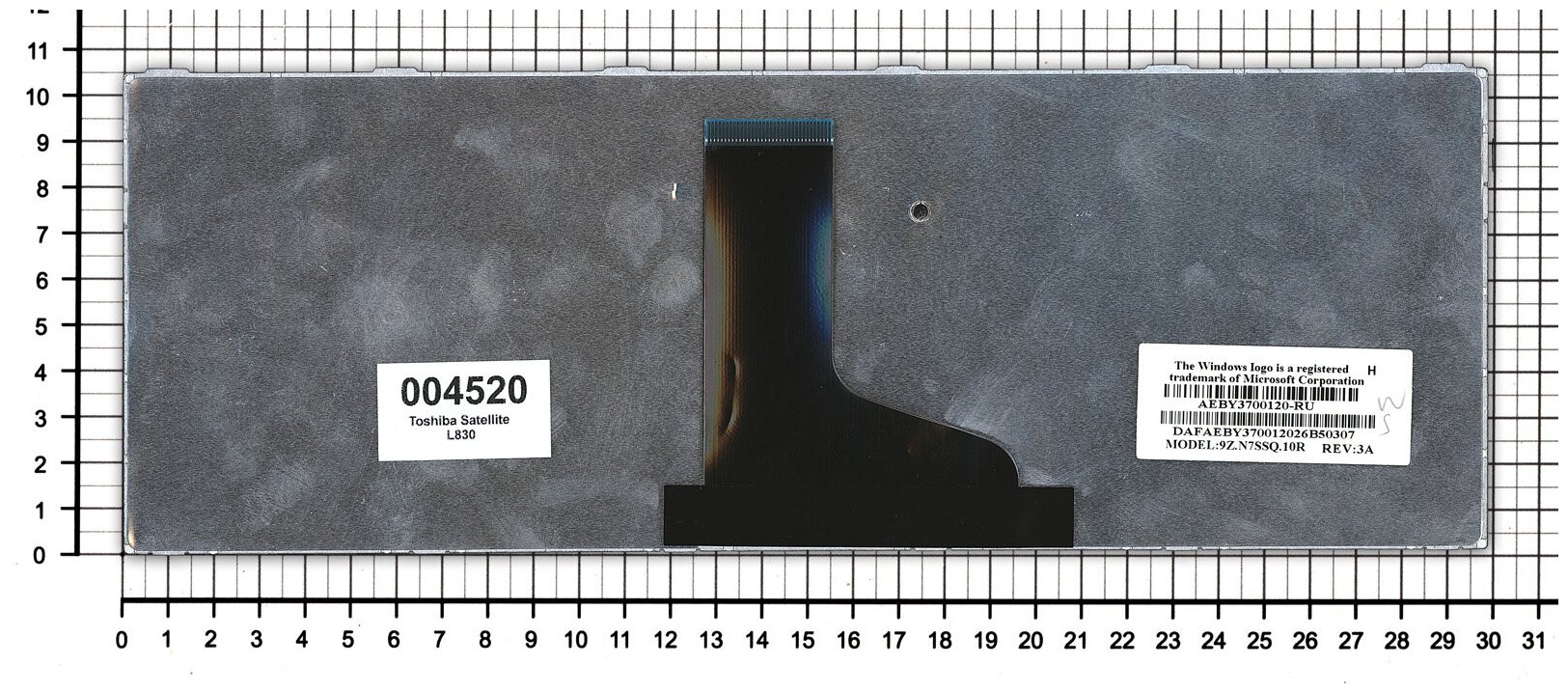 Клавиатура для ноутбука Toshiba 9ZN7SSQ00R белая