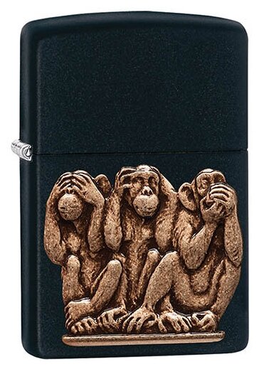 Зажигалка Classic с покр. Black Matte черный Zippo 29409 GS