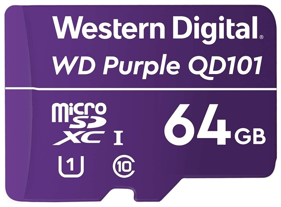 Карта памяти Western Digital microSDXC 64 ГБ Class 10, UHS-I U1