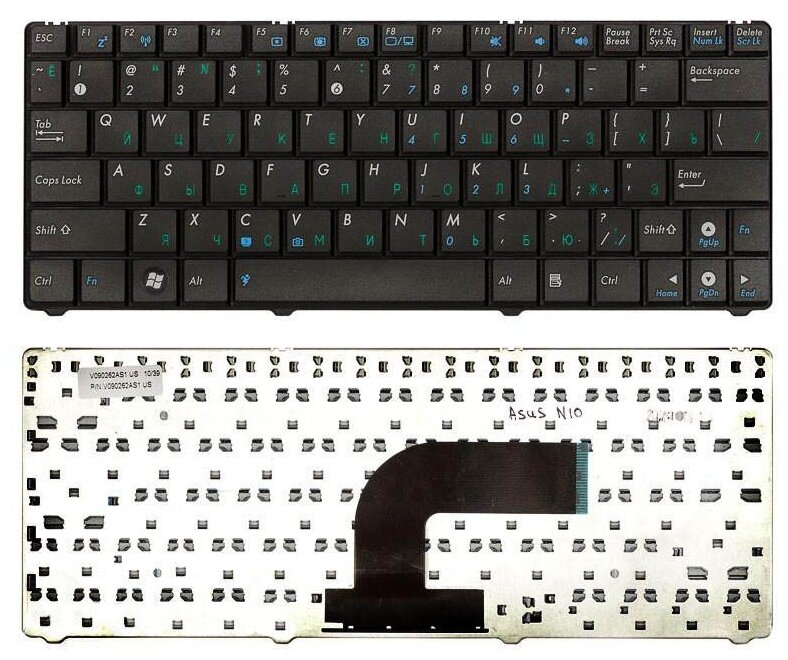 Клавиатура для ноутбука Asus V090262CK1 русская черная 1160₽