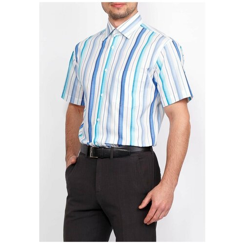 фото Рубашка greg, размер 174-184/38, голубой