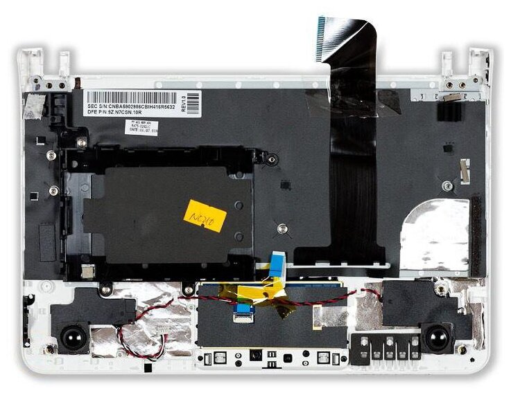 Клавиатура для ноутбука Samsumg BA59-02704D топ-панель белая