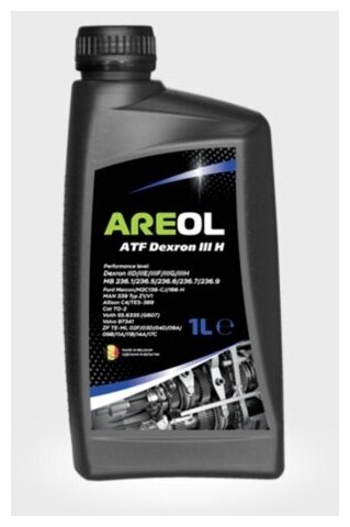 Масло трансмиссионное ATF DIII H (1L) жидк. красн. для АКПП и ГУР!\ Dexron IID/IIE/IIIF/IIIG/IIIH AREOL AR079