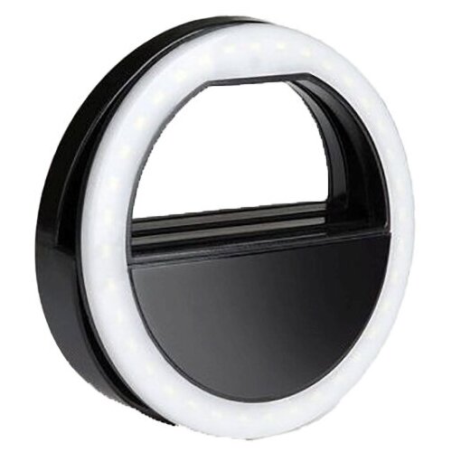 фото Кольцо для селфи selfie ring light на батарейке, черное lacogi