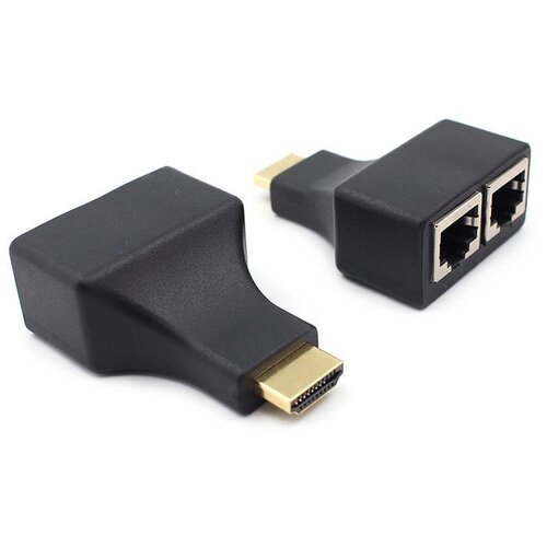 Удлинитель Fiesta EX-2 HDMI-RJ45 (до 30 м.) удлинитель hdmi orient ve042 по витой паре extender м м v1 4 1080p кабель один патч корд rj 45 до 30 метров