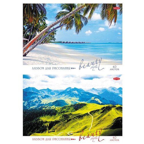 Альбом для рисования Маяк А4 40л,скр,Радость путешествий,в асс.А 4040 К4