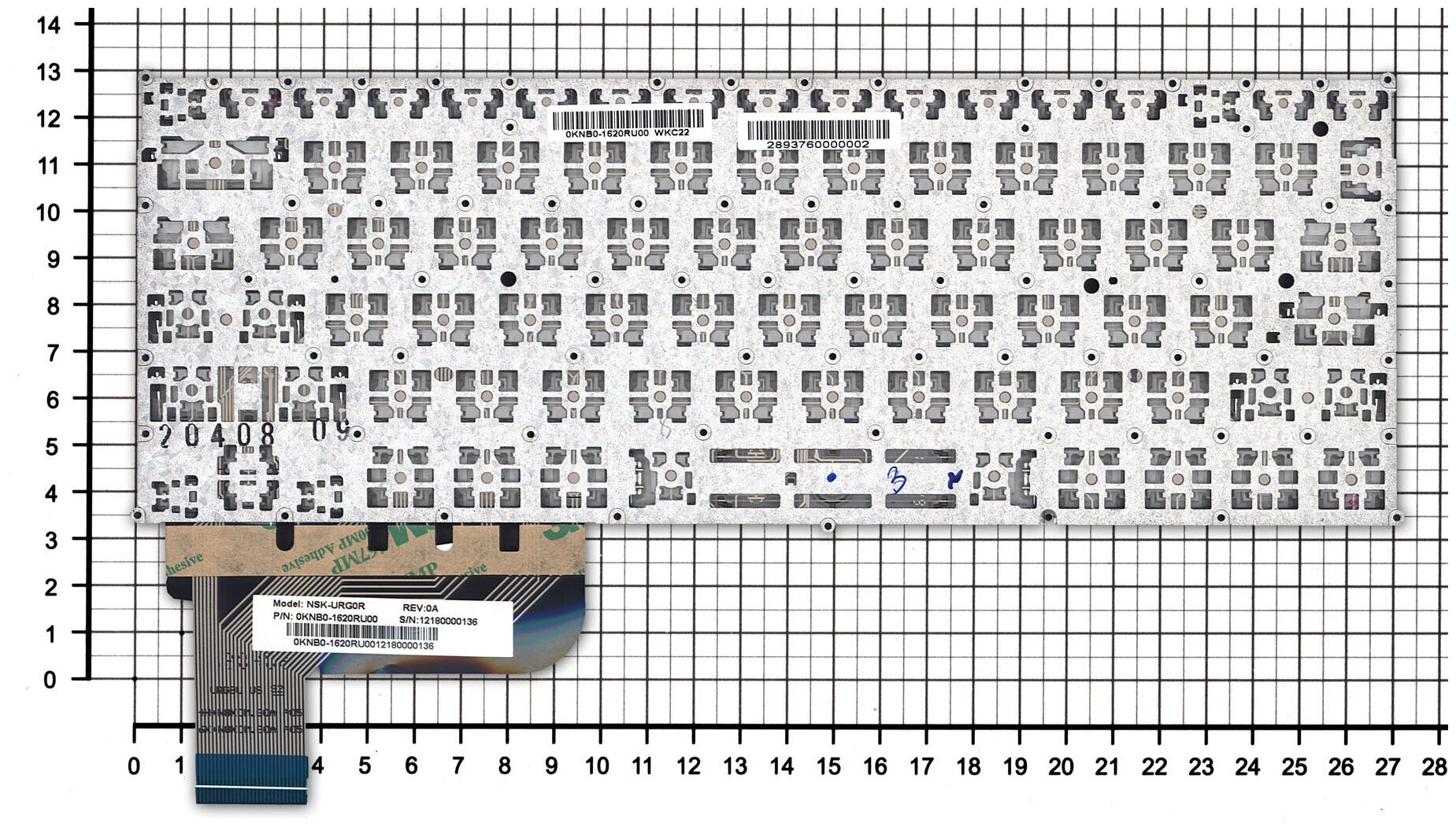 Клавиатура для ноутбука Asus Zenbook UX21A русская черная версия 2