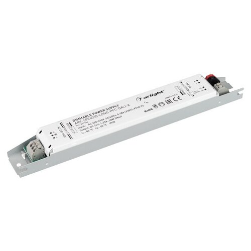 фото Arlight блок питания arlight arv-sp24030-long-pfc-dali-a 24v 30w ip20 1,25a 031106