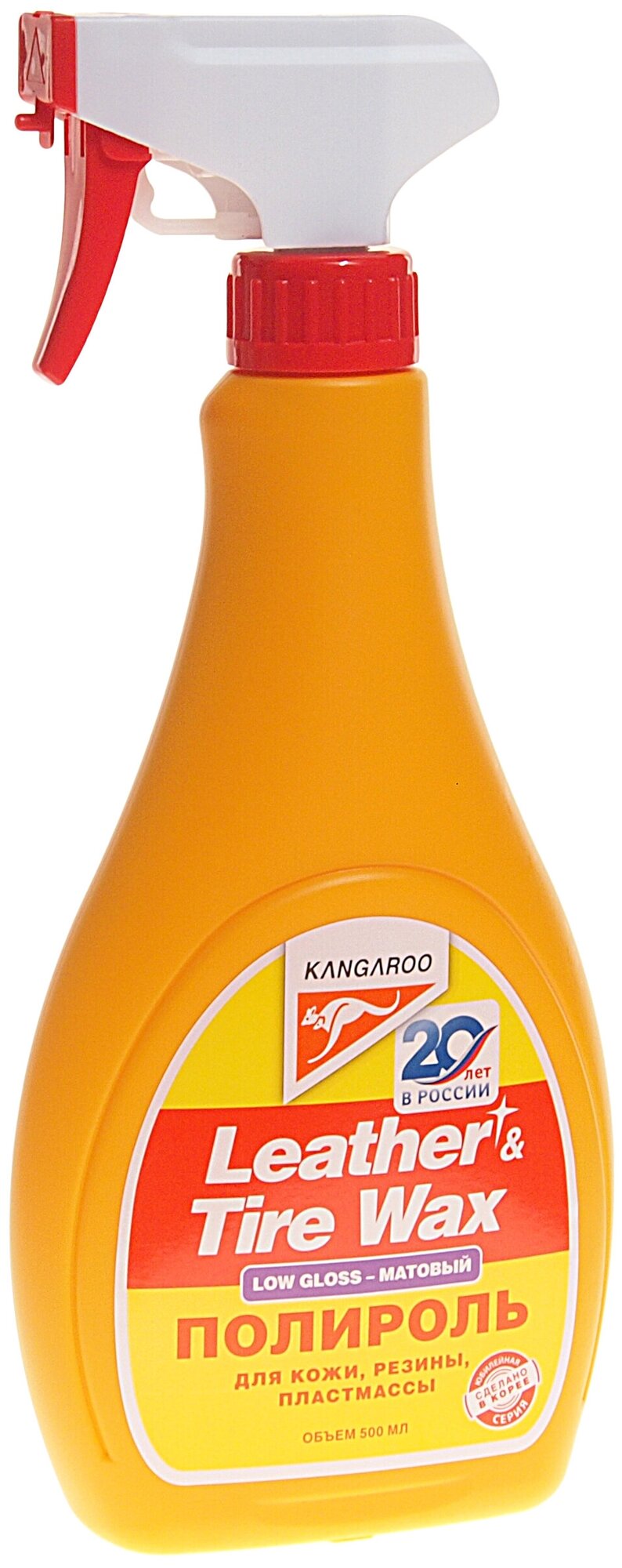 фото Полироль матовый (кож, рез, пласт.) Leather & Tire Wax Low Gloss lite (без губки), 500мл
