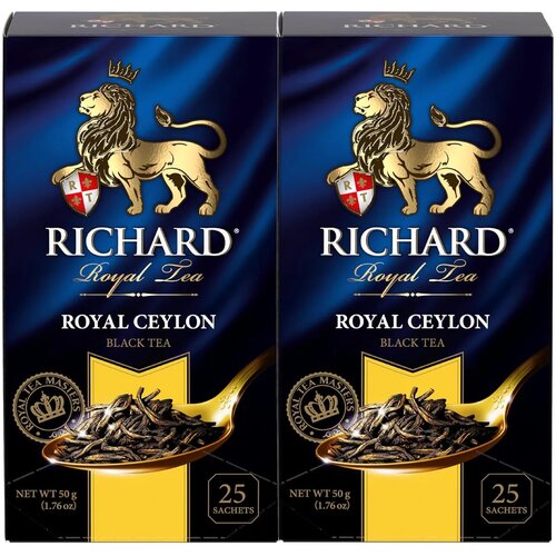 Чай Richard Royal Ceylon черный, 25 пак 2 шт.
