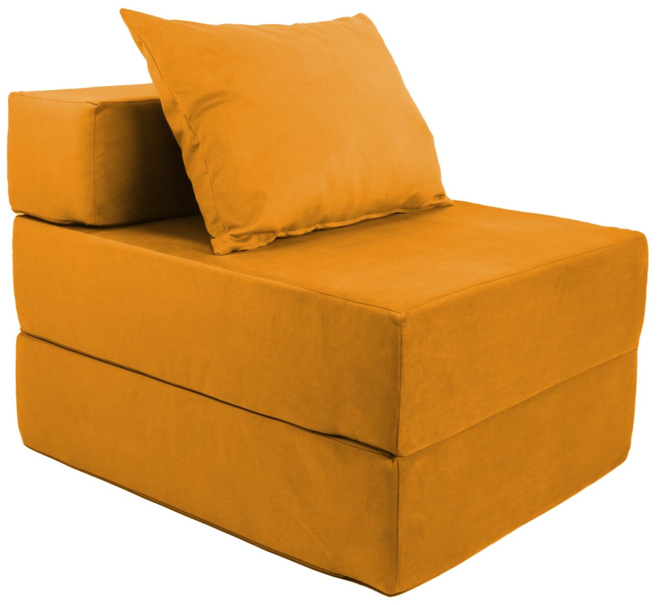 Бескаркасное кресло "Квадро" Цвет: Оранжевый - фотография № 2