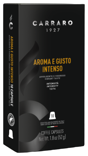 Кофе в капсулах Carraro AROMA E GUSTO INTENSO для системы Nespresso