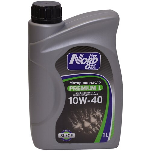 NORD OIL Масло Моторное Полусинтетическое Nord Oil Premium L 10w-40 Sl/Cf, 1 Л. (Api Sl/Cf, Acea A3/B3/B4, Bmw Ll-98, Mb 22...