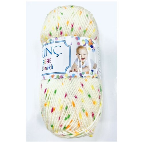 Пряжа Bebe Benekli, 1шт / Акрил 100%, 100 г, 300 м