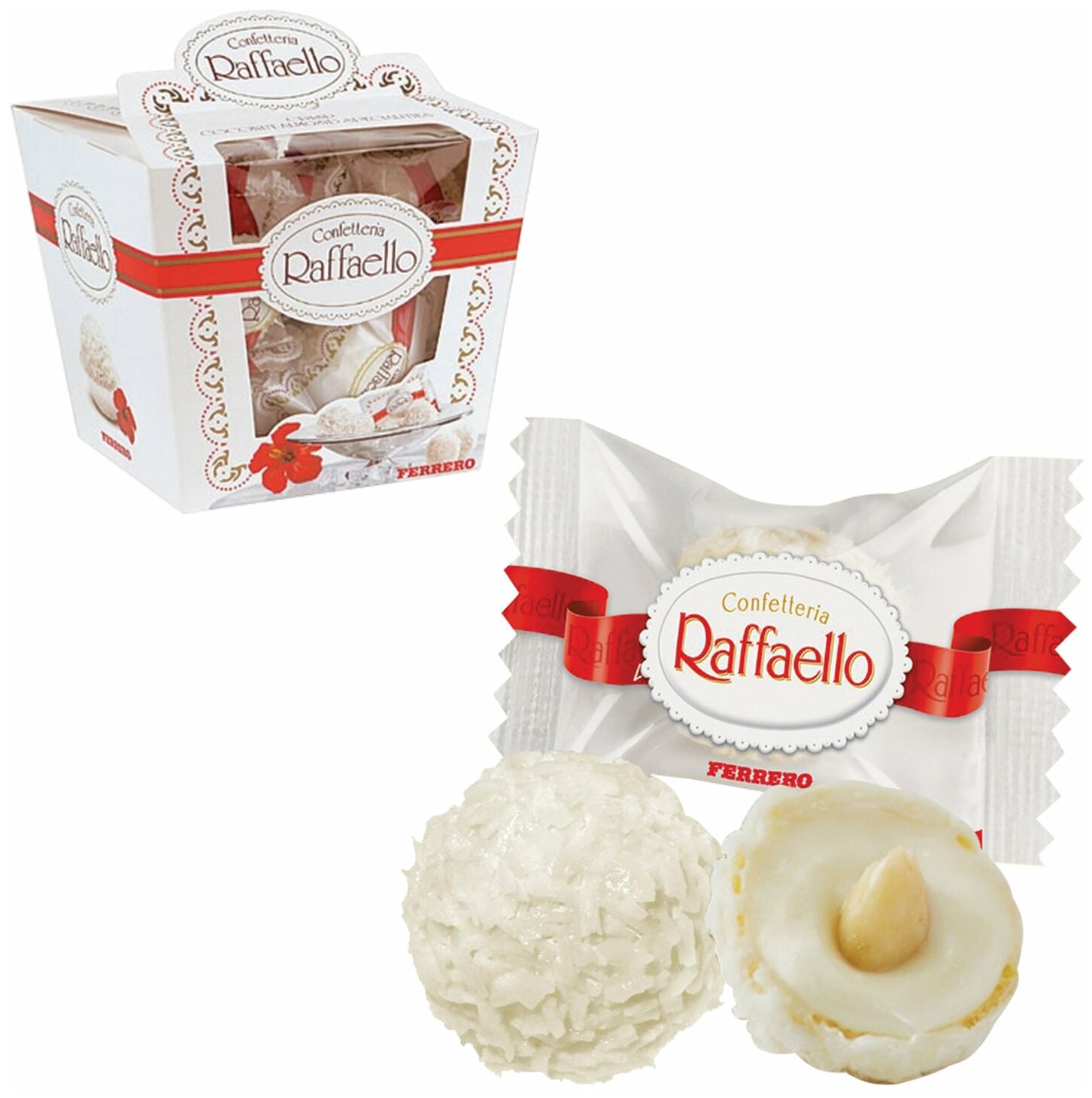 Конфеты RAFFAELLO, с миндальным орехом, 150 г, подарочная упаковка, 77070983 - 1 шт.