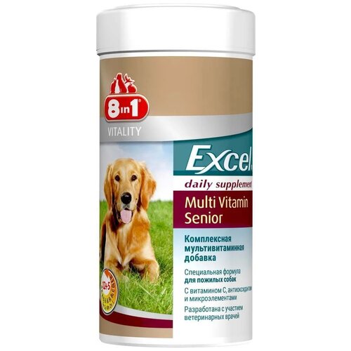 8 in 1 8 in 1 средство от поедания фекалий excel deter 100 таб Витамины 8 In 1 Excel Multi Vitamin Senior для стареющих собак , 70 таб.