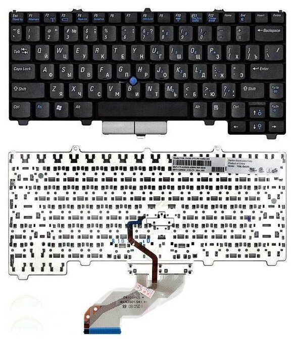 Клавиатура для ноутбука Dell NSK-D411B русская черная 2540₽