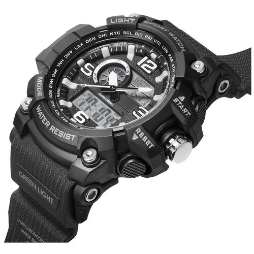 Электронные часы мужские W008Q с двойным дисплеем для спорта на открытом воздухе и плавания 176200₽