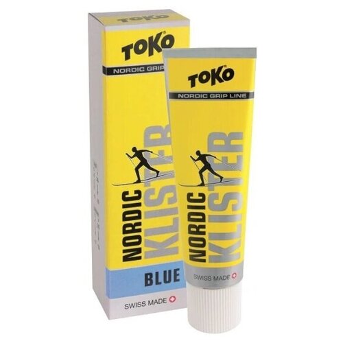 мазь держания toko nordic grip wax x cold 12°с 30°с 25 г Мазь держания Toko Nordic Klister жидкая грунтовая, 5508743, синий, 55 г