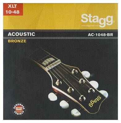 Струны для акустической гитары STAGG AC-1048-BR бронза, 10-48
