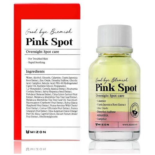 Точечное средство от прыщей на лице [Mizon] Good Bye Blemish Pink Spot