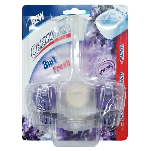 Блок для унитаза гигиенический Свежинка 3in1 Fresh Lavender