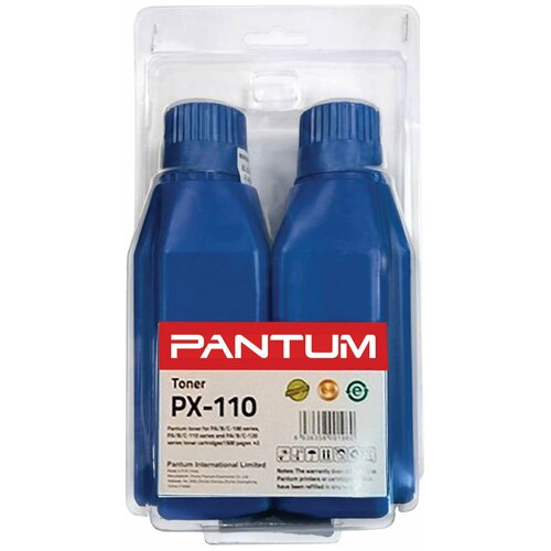 Заправочный комплект PANTUM (PX-110) P2000/M5000/M5005/M6000 и т. д, ресурс 3000 стр, 2 тонера + 2 чипа, оригинальный 362367