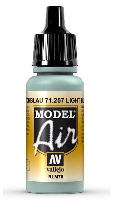 Краска Vallejo 257. "Model Air" RLM76 Светло-голубой 17мл