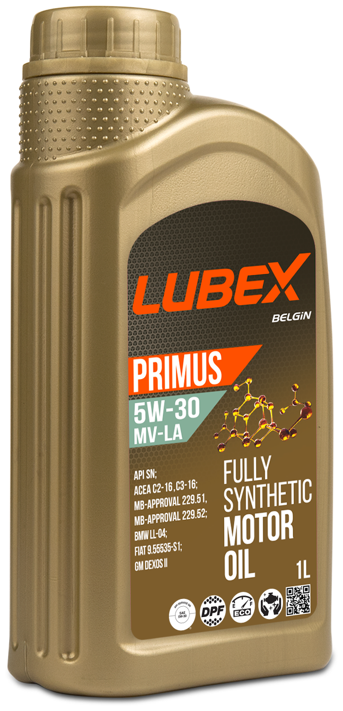 Масло моторное синтетика Lubex Primus MV-LA 5W30 SN C2/C3 1л