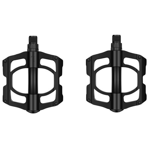 фото Педали платформенные 9/16", 110x95 мм, cr-mo, пром подшипник алюминий, черный velosmile