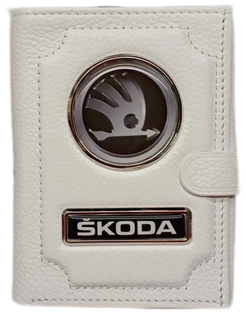 Документница для автодокументов Skoda 1-6-1024, белый