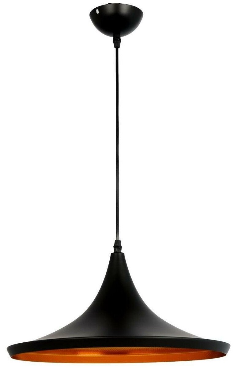 Светильник подвесной потолочный E27 PNL.004.360.01 черный/золото