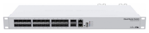 Коммутатор Mikrotik 24SFP+ CRS326-24S+2Q+RM