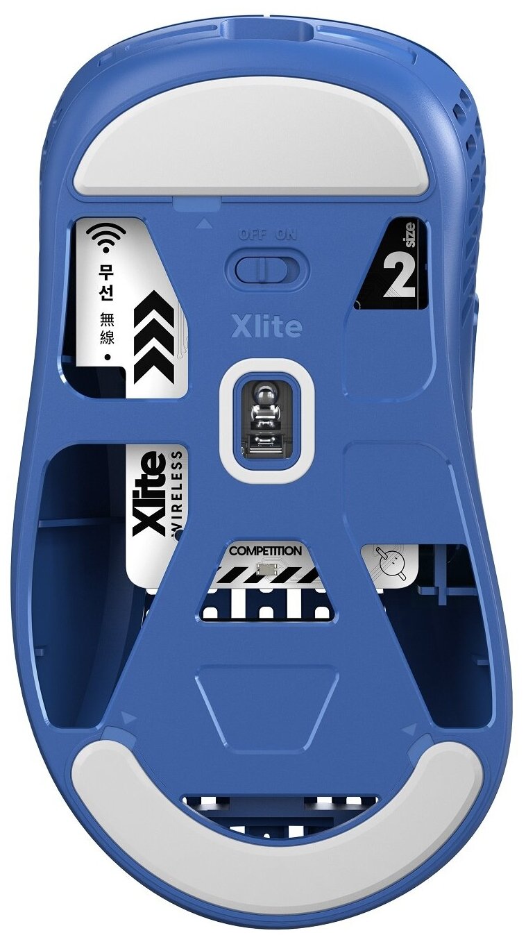 Мышь Pulsar Xlite Wireless V2 игровая беспроводная / USB Competition Blue для ПК