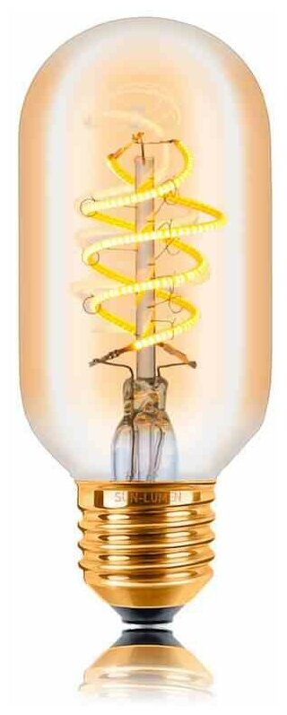 Ретро лампа светодиодная Т45 5W, E27, золотая, 057-387 Sun Lumen