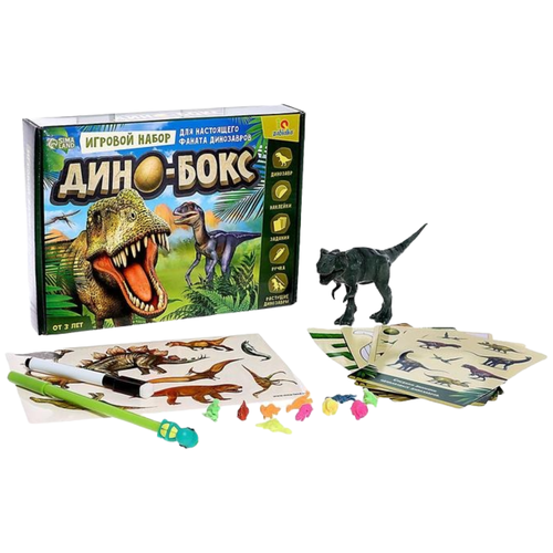 Набор IQ-ZABIAKA Дино-бокс 4264605 динозавр из динозавриков и другие забавные головоломки с