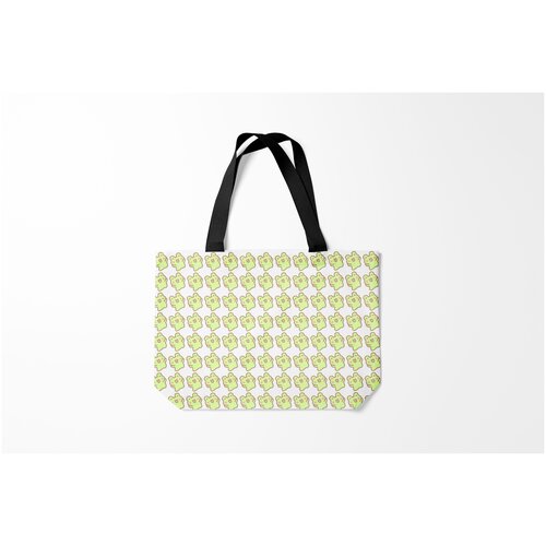 фото Сумка-шоппер / 46х35 см / популярные иллюстрации / животные счастливые лягушки burnettie