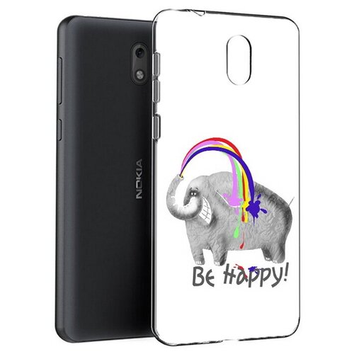 Чехол задняя-панель-накладка-бампер MyPads счастливый слон для Nokia 2.1 противоударный чехол mypads счастливый слон для nokia c31 задняя панель накладка бампер
